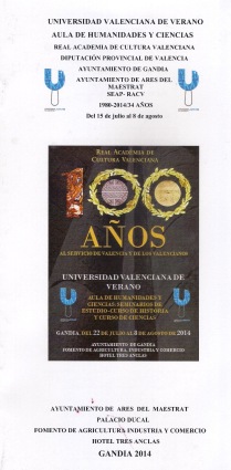 100 AÑOS Universidad Valenciana de Verano